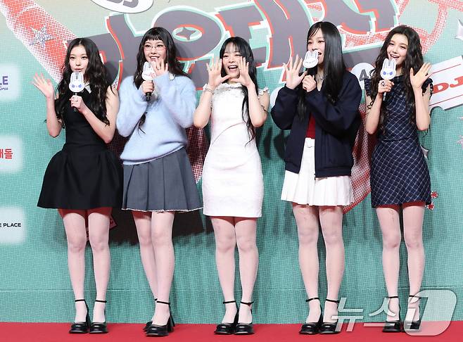 뉴진스 해린(왼쪽부터), 혜인, 하니,민지, 다니엘ⓒ News1 권현진 기자