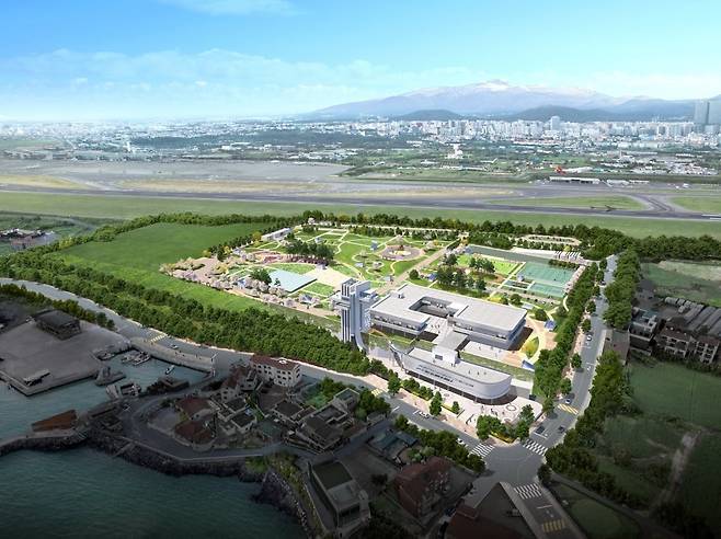 제주도가 추진하고 있는 제주 공공하수처리시설 현대화사업 조감도./제주도