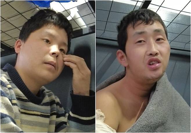 우크라이나군이 지난달 9일 생포한 러시아 파병 북한군 포로 두 명을 본지가 최근 우크라이나의 한 포로수용소에서 만났다. 러시아 파병 북한군 포로의 세계 첫 언론 인터뷰다. 각각 북한군에서 10년·4년 복무하다 지난해 10~11월 러시아 쿠르스크로 파병된 소총수 백모(21, 왼쪽)씨, 정찰·저격수 리모(26)씨