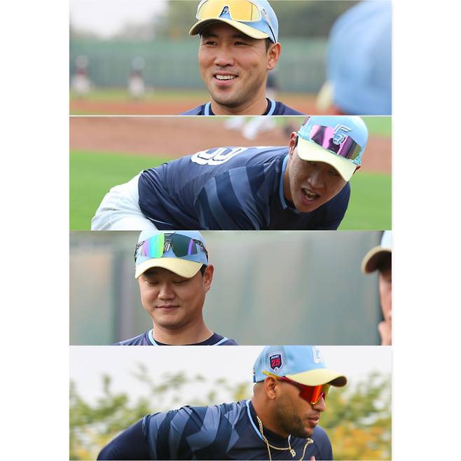 위에서부터 전준우, 박승욱, 손호영, 레이예스. 사진=롯데 자이언츠