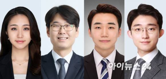 왼쪽부터 조민경·조준호·김희승·신정욱 변호사 [사진=법무법인(유한) 동인]