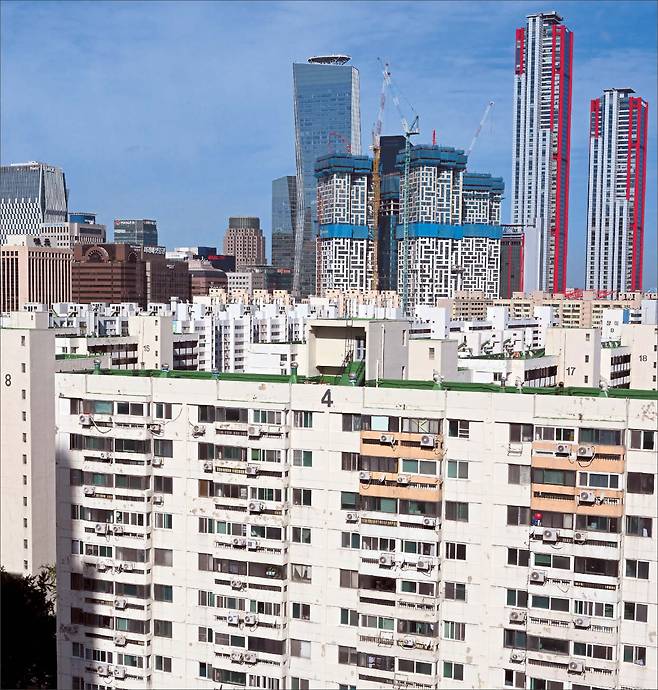 과거 여의도 시범아파트 전경 [헤럴드 DB]