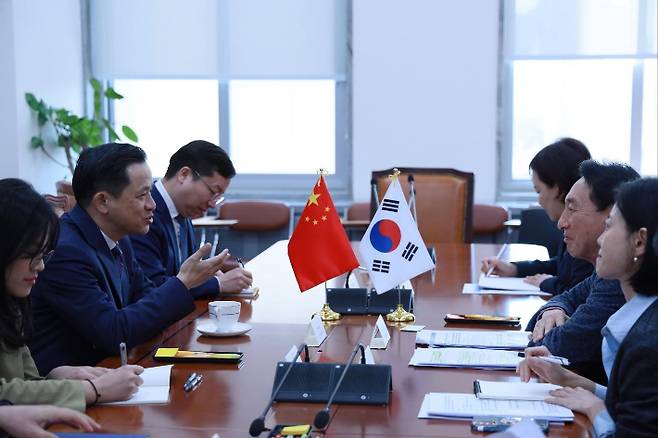 다이빙 주한중국대사 엑스 캡처