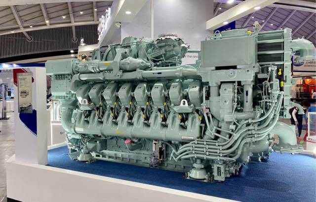 STX엔진의 선박용 엔진. 사진 제공=STX엔진