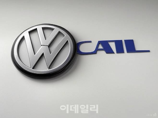 폭스바겐과 CATL 로고(사진=그록3 이미지 생성)