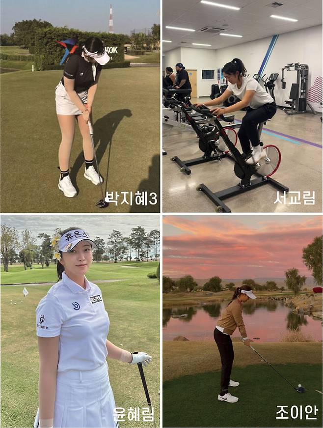 [서울=뉴시스] 2025시즌 한국여자프로골프(KLPGA) 투어에서 주목해야할 신인 선수들. 왼쪽 상단부터 시계방향으로 박지혜, 서교림, 조이안, 윤혜림. (사진=KLPGA 제공) 2025.02.21. *재판매 및 DB 금지