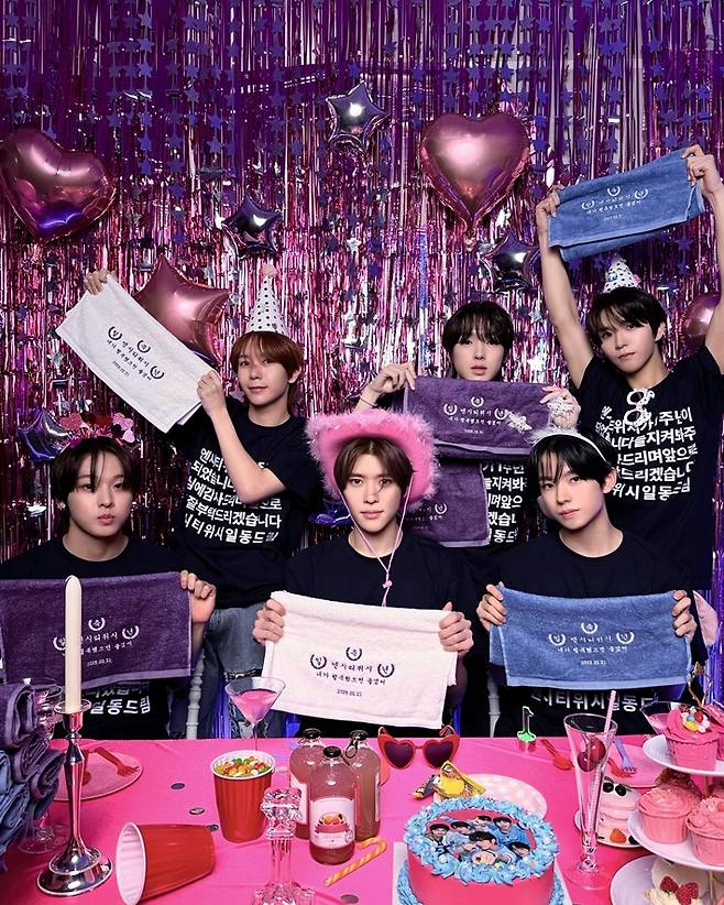 지난해 2월 21일 일본 도쿄돔에서 정식 데뷔 무대를 한 신인 보이그룹 NCT 위시. NCT 위시 공식 트위터