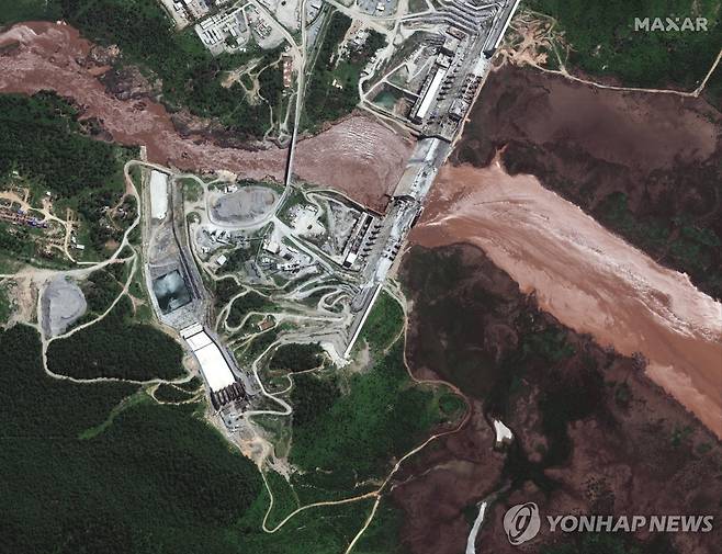 르네상스댐 공사현장 [자료사진. 재판매 및 DB 금지]