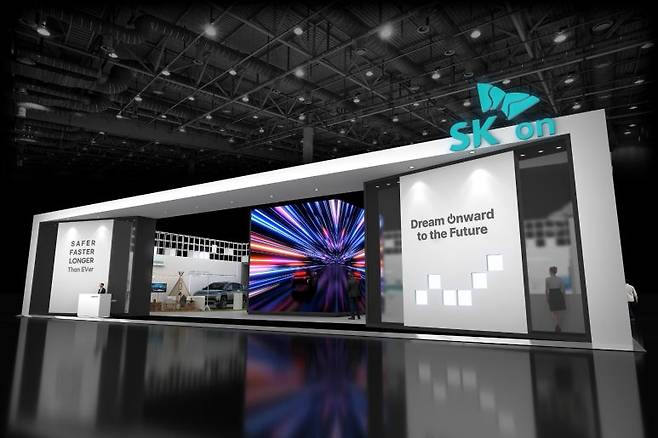 SK온의 '2025 인터배터리' 부스 조감도 사진=SK온