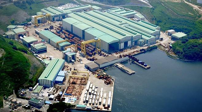 GS엔텍 울산 용잠 공장 전경.