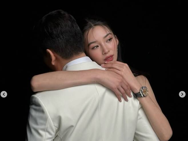 모델 아이린이 웨딩 촬영 현장을 공개했다. /사진=아이린 인스타그램