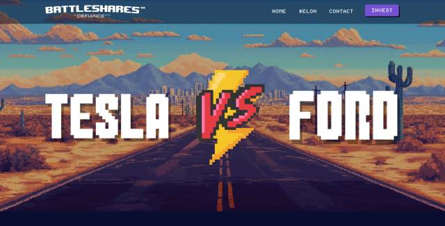 미국 운용사 디파이언스가 최근 출시한 ‘배틀셰어즈(Battleshares) TSLA vs F 상장지수펀드(ETF)’ 자료 화면. 사진=디파이언스 홈페이지