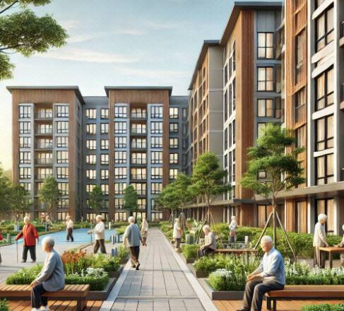 우리나라 시니어주택에 대한 미래 조감도(사진=챗GPT)