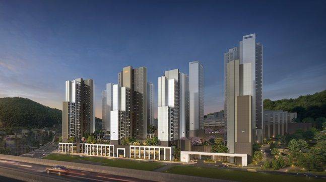 'e편한세상 연희' 단지 투시도 ⓒ DL이앤씨