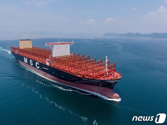 MSC가 삼성중공업에 수주했던 컨테이너선박인 '엠에스씨 굴슨'(MSC GULSUN) (자료사진). ⓒ News1 서순규 기자