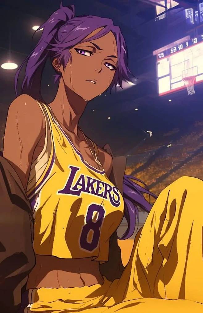 Ai로 그린 소년만화 여캐들 농구복 착장.jpg