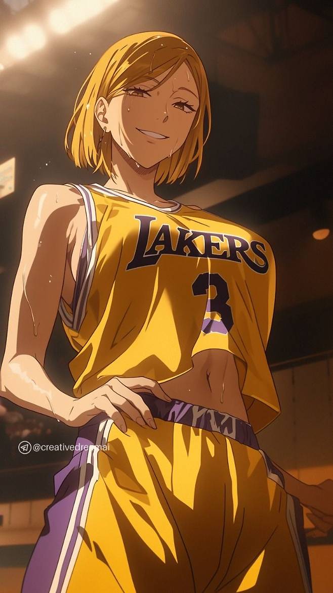 Ai로 그린 소년만화 여캐들 농구복 착장.jpg