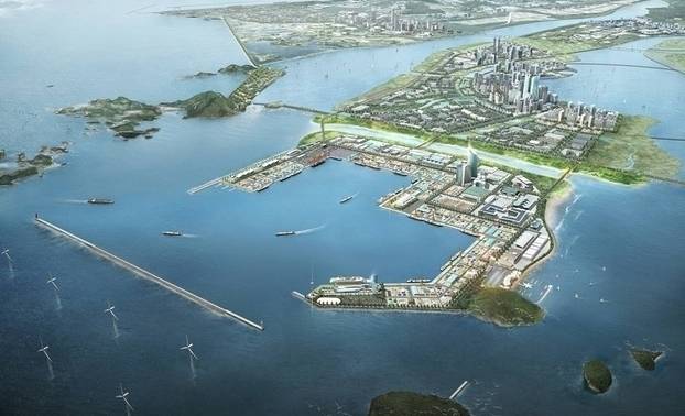 새만금신항만 조감도. 전북도 제공