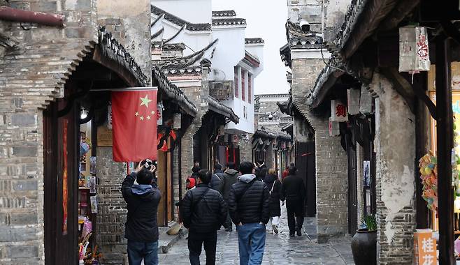 중국 안휘성 삼하고진.