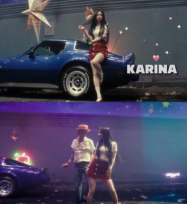 ▲ 지드래곤, 카리나. 출처| 지드래곤 투 배드 뮤직비디오 캡처