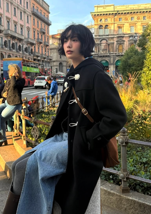 나나 빈티지 더플코트