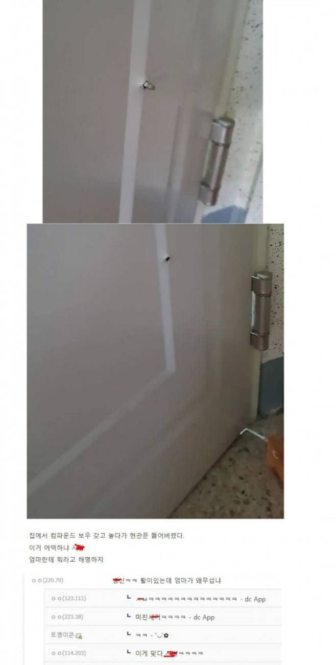 IMG_1263.jpeg 집에서 컴파운드 보우 갈긴 디시인