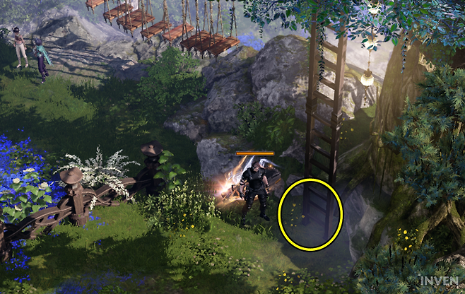 ▲ 이후 아래 사다리로 올라가 모코코 획득