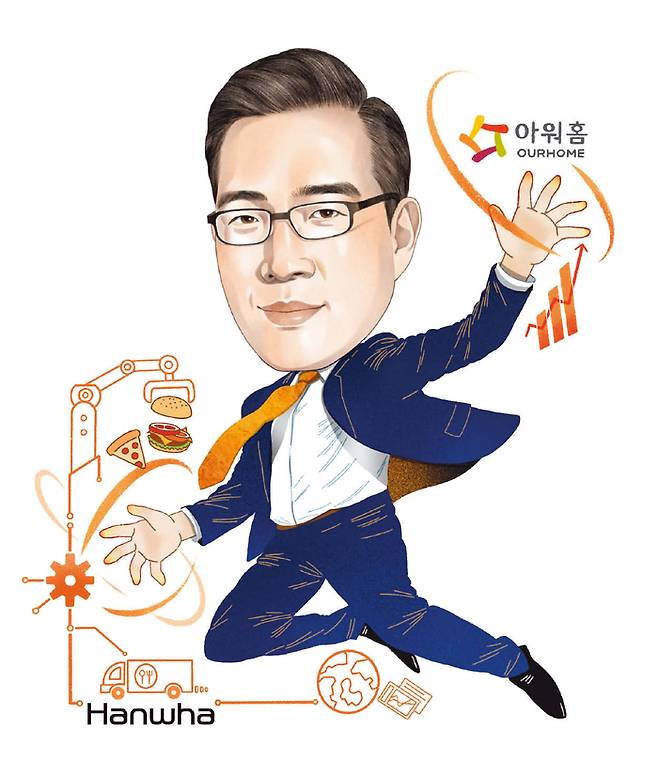 한화 김동선 부사장 1989년생/ 다트머스대 정치학과/ 한화갤러리아·한화호텔앤드리조트·한화로보틱스·한화비전·한화모멘텀·한화세미텍 미래비전총괄 부사장(현) [일러스트 : 강유나]