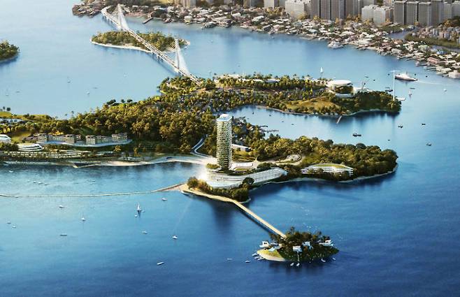 경도해양관광단지 호텔 조감도