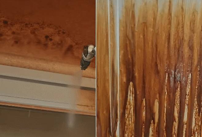 한 청소업체가 담배로 찌든 집안을 청소하는 모습