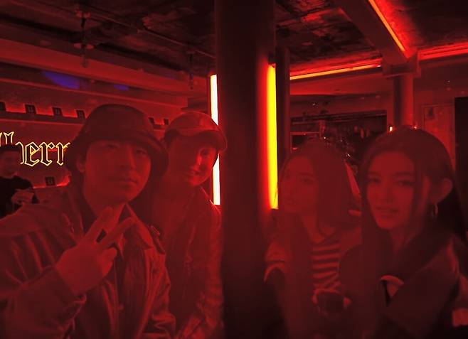 ▲ 이시언, 기안84, 해린, 다니엘(왼쪽부터). 출처| 이시언 SNS