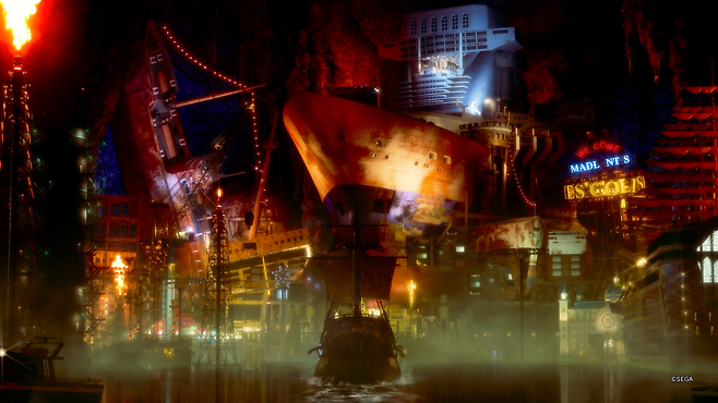 '용과 같이8 외전' 게임 중 매드란티스 진입 장면.