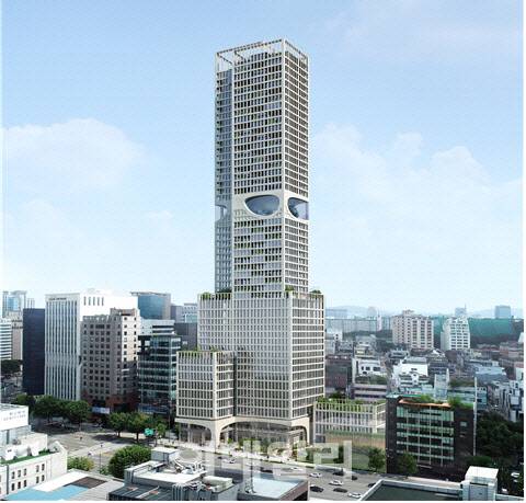 청담동 52-3번지 일대 역세권 활성화사업 지구단위계획구역 및 계획 조감도. (자료=서울시)