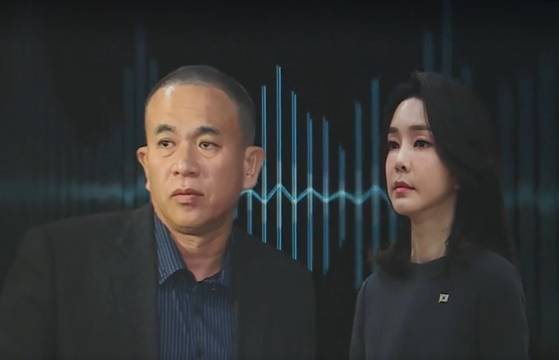 명태균 씨, 김건희 여사(왼쪽부터). 〈자료사진=JTBC 보도화면〉