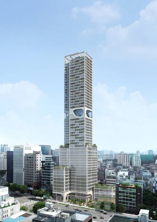 서울시 강남구 청담동 49층 규모 관광호텔 조감도. [서울시 제공]