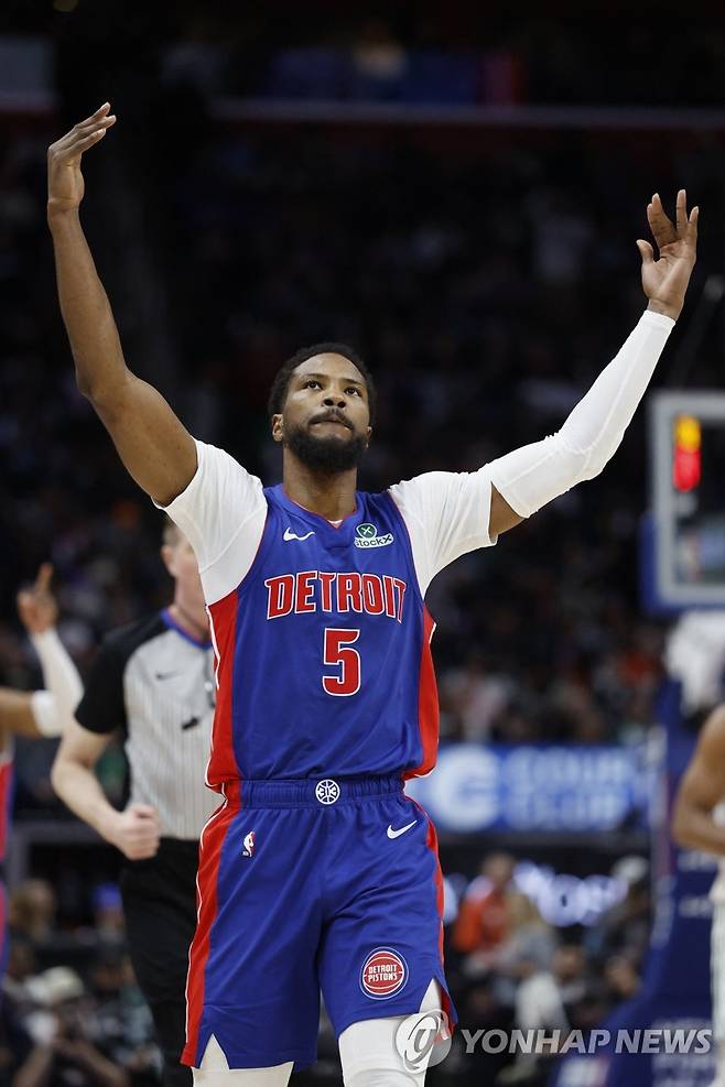 디트로이트의 말리크 비즐리 [Rick Osentoski-Imagn Images/로이터=연합뉴스]