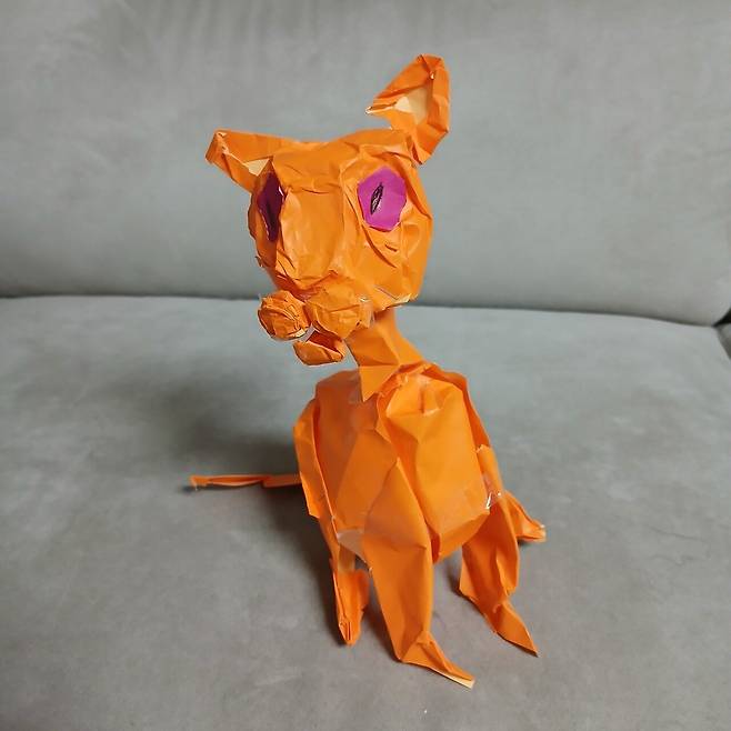 만들기)k-롱노즈/ 코가 긴 고양이, 색종이로 만들기 ^^