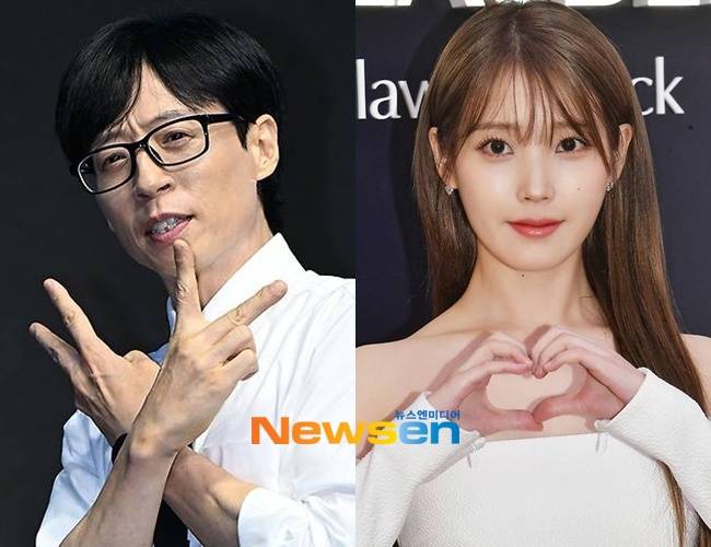 왼쪽부터 유재석 아이유/뉴스엔DB