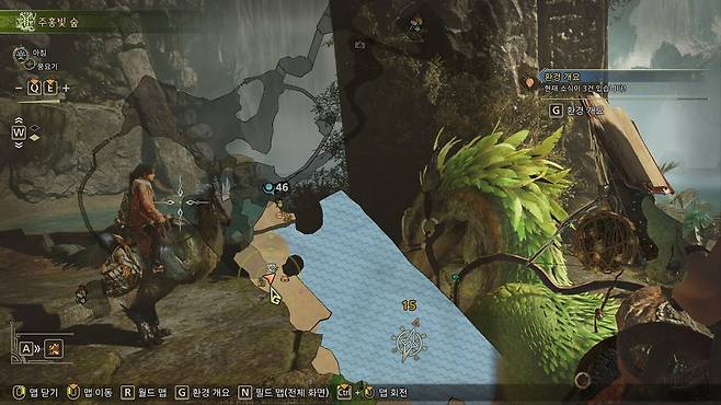 - 구역16 내부 유적 시작 위치