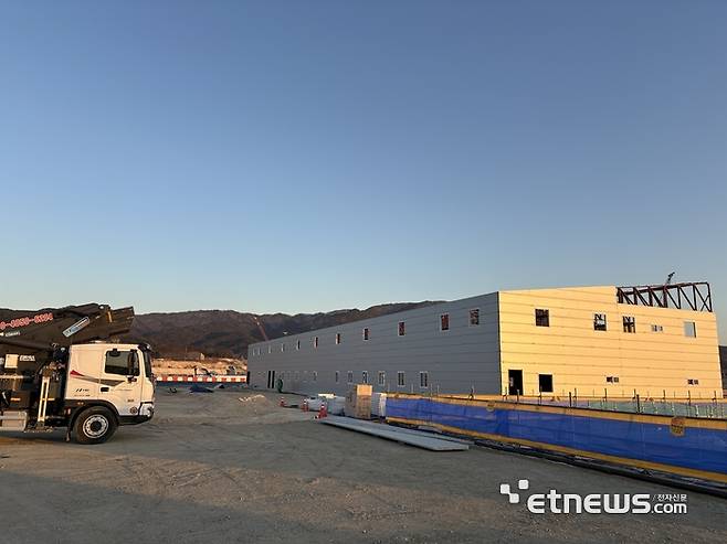 현대차 안성 배터리 시설 현장 사무소