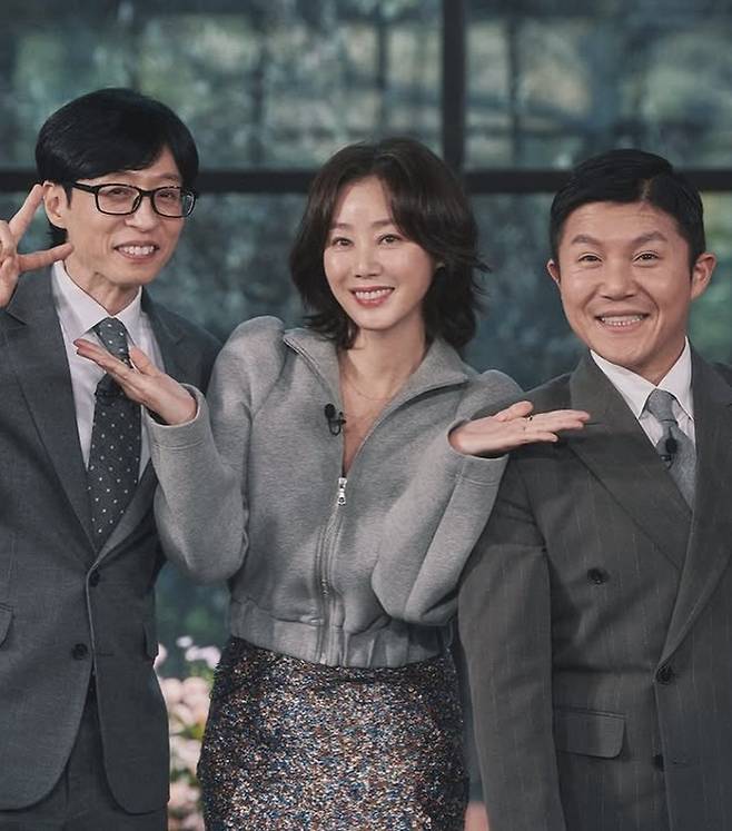 (왼쪽부터) 유재석, 김성령, 조세호. tvN 제공