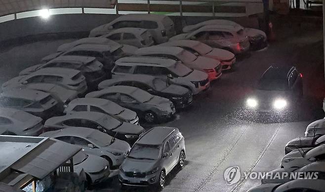 대설특보 속 강릉에 많은 눈 (강릉=연합뉴스) 유형재 기자 = 2일 밤 대설특보가 내려진 강원 강릉지역에 많은 눈이 쏟아지고 있다. 2025.3.2 yoo21@yna.co.kr