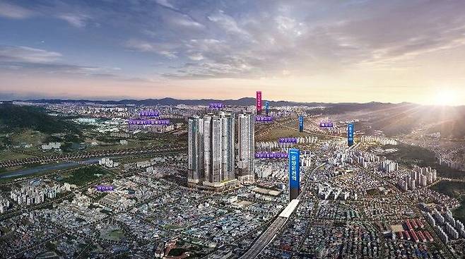 아산 서희스타힐스 스카이파크 예상 조감도. /서희건설 제공