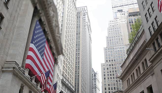 국제금융 중심인 미국 뉴욕의 월가. /셔터스톡