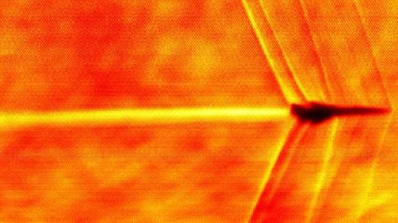 XB-1이 음속을 돌파할 때 촬영한 충격파 모습. NASA/Boom Supersonic