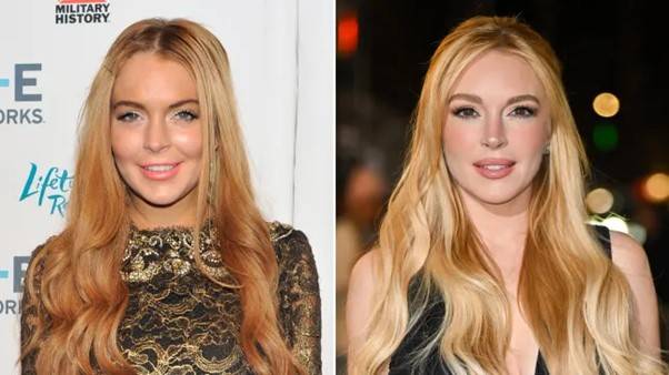 최근 공개된 린지 로핸의 사진을 보면 거의 다른 사람처럼 보일 정도로 환골탈태한 모습입니다. [사진=Getty Images]