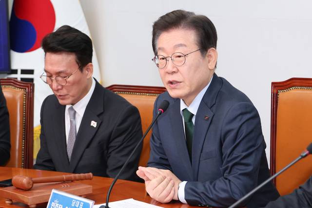 ▲ 더불어민주당 이재명 대표가 5일 서울 여의도 국회에서 열린 최고위원회의에서 발언하고 있다. 연합뉴스