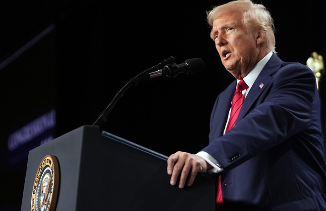 도널드 트럼프 미국 대통령. AP연합뉴스