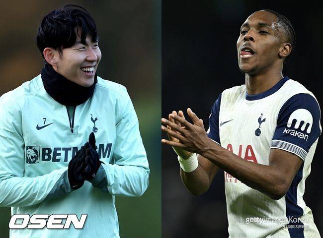 [사진] 손흥민과 마티스 텔 ⓒGettyimages(무단전재 및 재배포 금지)
