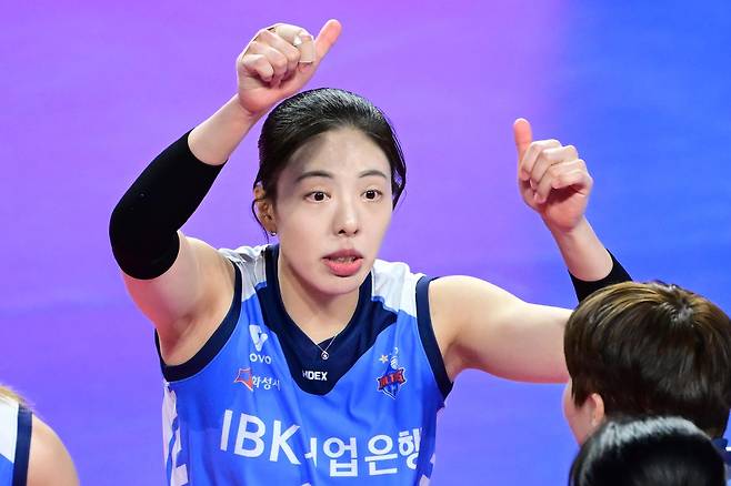 IBK기업은행의 아웃사이드 히터 육서영 [한국배구연맹 제공. 재판매 및 DB 금지]